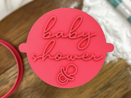 Baby Shower Dummy Fondant Stamp