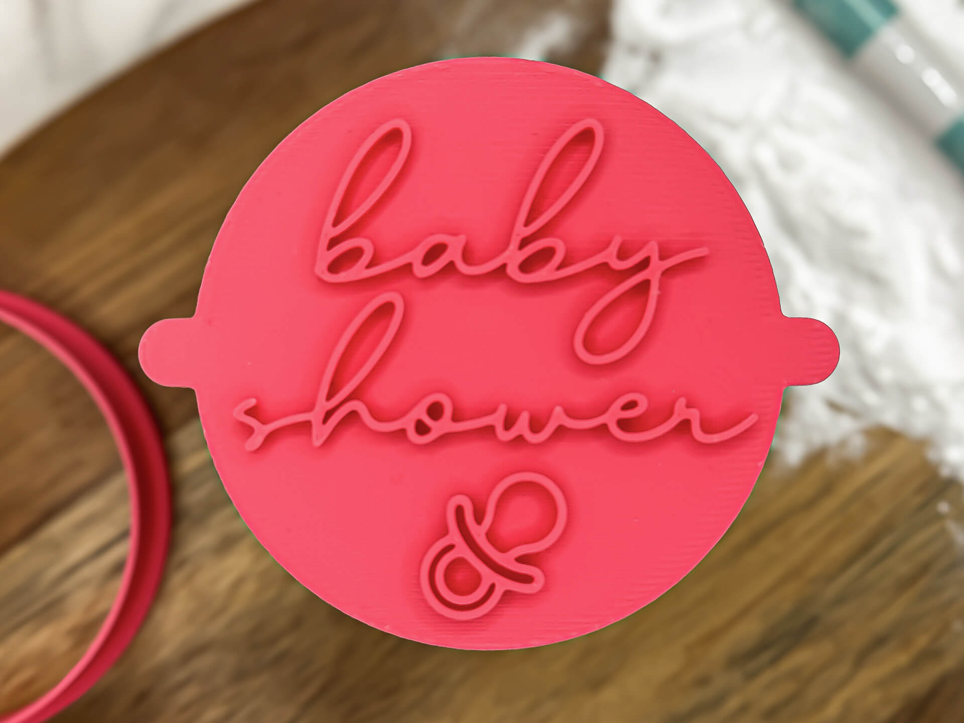 Baby Shower Dummy Fondant Stamp Baby Shower Dummy Fondant Stamp