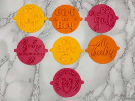 Baby Shower Fondant Stamp Set