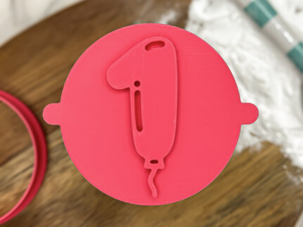 Balloon Milestone 1 Fondant Stamp