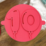 Balloon Milestone 10 Fondant Stamp
