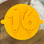 Balloon Milestone 16 Fondant Stamp