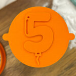 Balloon Milestone 5 Fondant Stamp