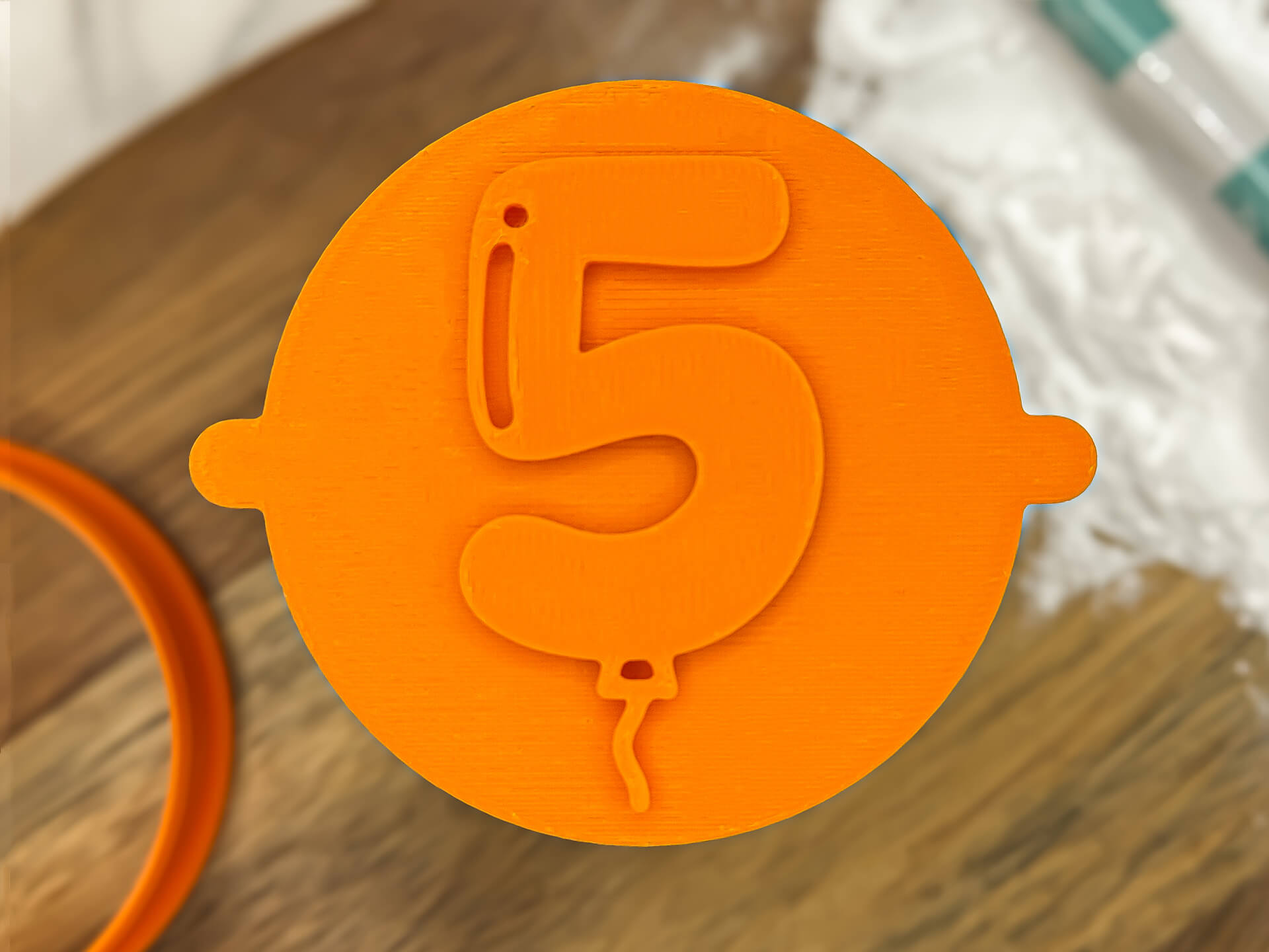 Balloon Milestone 5 Fondant Stamp Balloon Milestone 5 Fondant Stamp