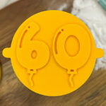 Balloon Milestone 60 Fondant Stamp