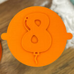 Balloon Milestone 8 Fondant Stamp