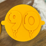 Balloon Milestone 90 Fondant Stamp
