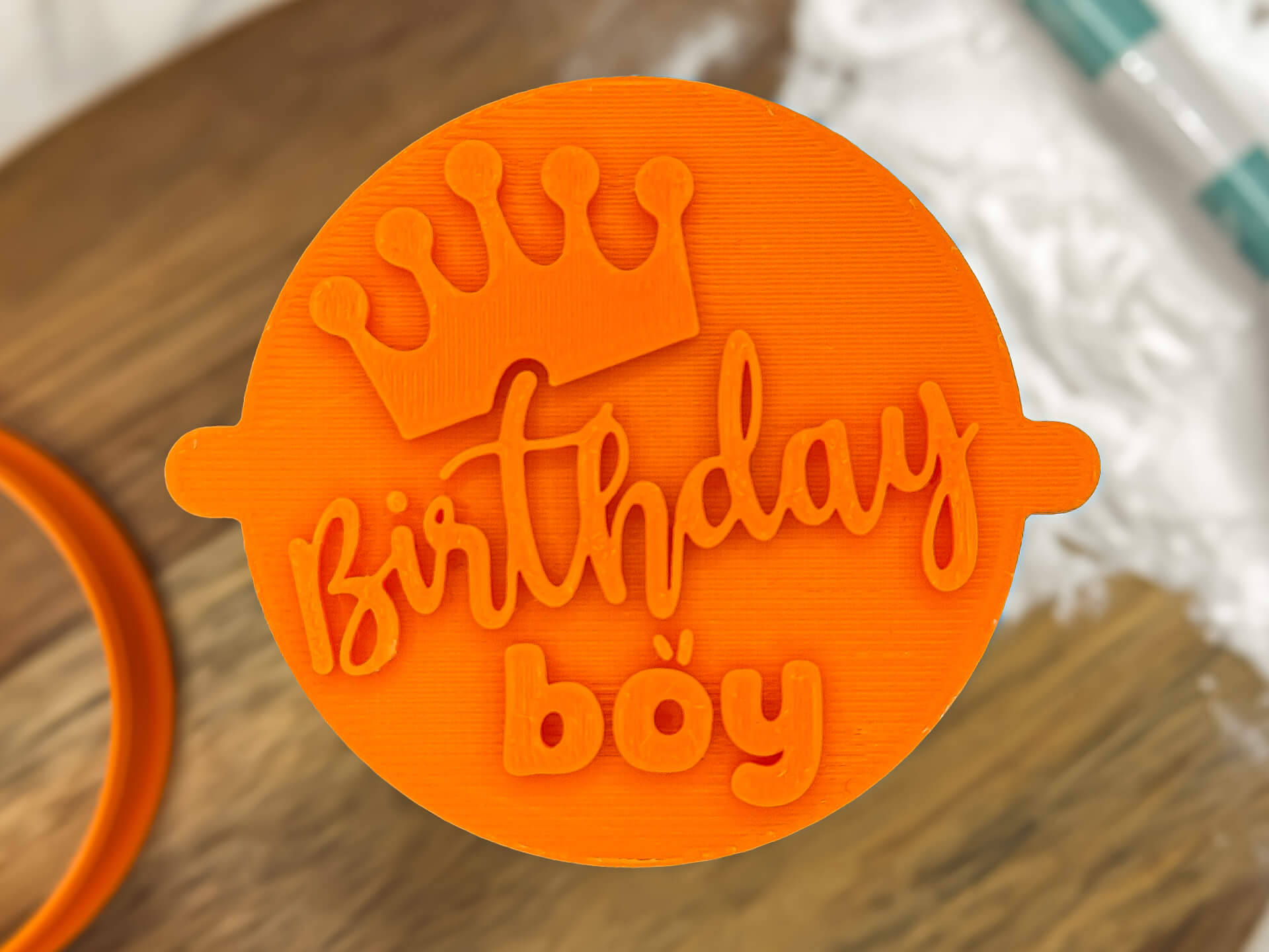 Birthday Boy Fondant Stamp Birthday Boy Fondant Stamp