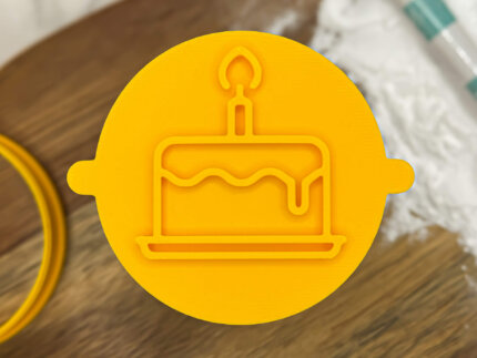 Birthday Cake Fondant Stamp