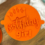 Birthday Girl Fondant Stamp