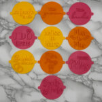 Bridal Shower Fondant Stamp Set of 10