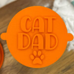 Cat Dad Fondant Stamp
