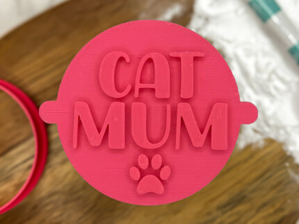 Cat Mum Fondant Stamp