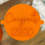 Congrats Grad Fondant Stamp