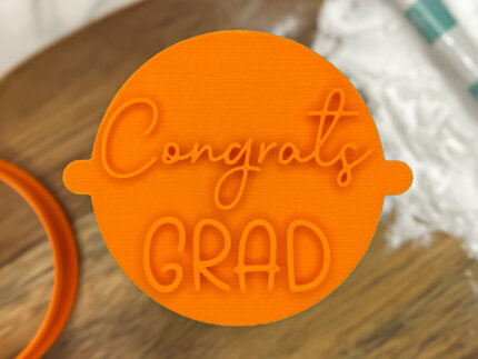 Congrats Grad Fondant Stamp