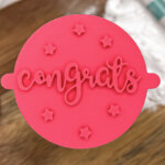 Congrats Stars Fondant Stamp