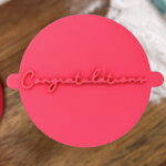 Congratulations Fondant Stamp