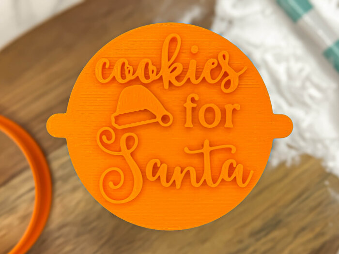 Cookies for Santa Fondant Stamp
