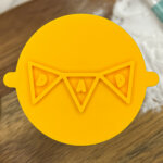 Dad Bunting Fondant Stamp
