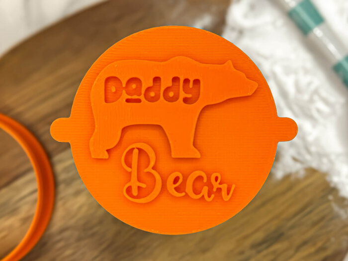 Daddy Bear Fondant Stamp