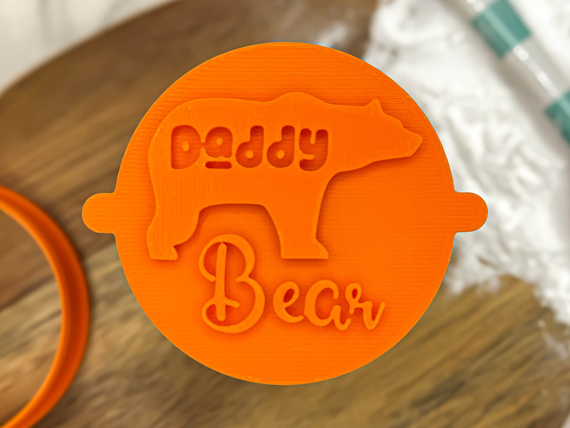 Daddy Bear Fondant Stamp Daddy Bear Fondant Stamp