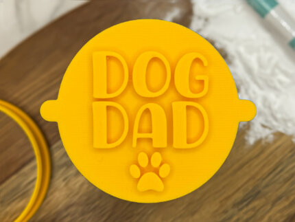 Dog Dad Fondant Stamp