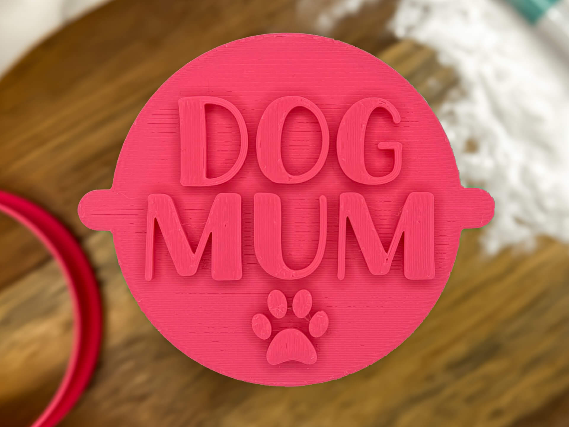 Dog Mum Fondant Stamp Dog Mum Fondant Stamp