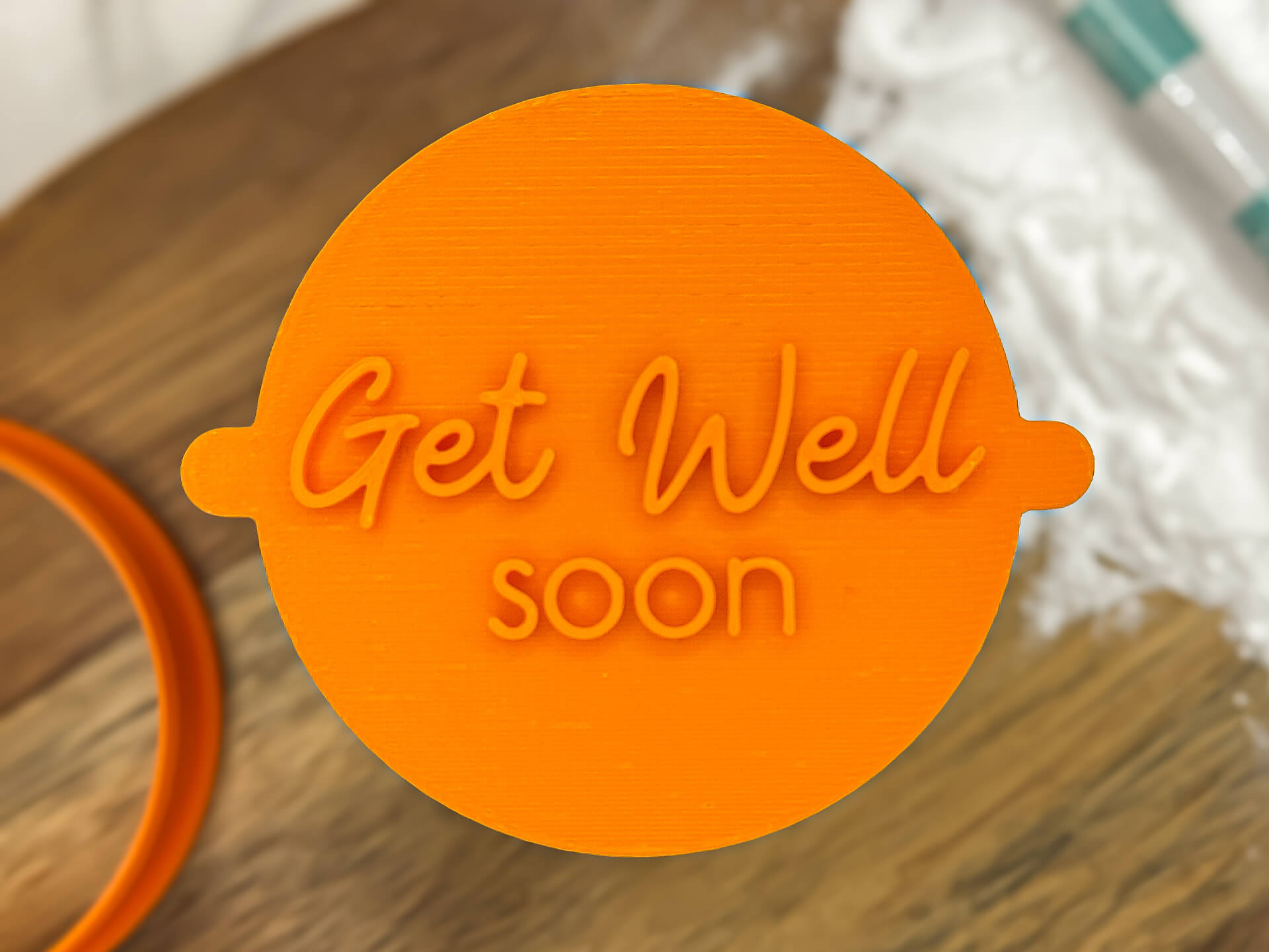 Get Well Soon Fondant Stamp