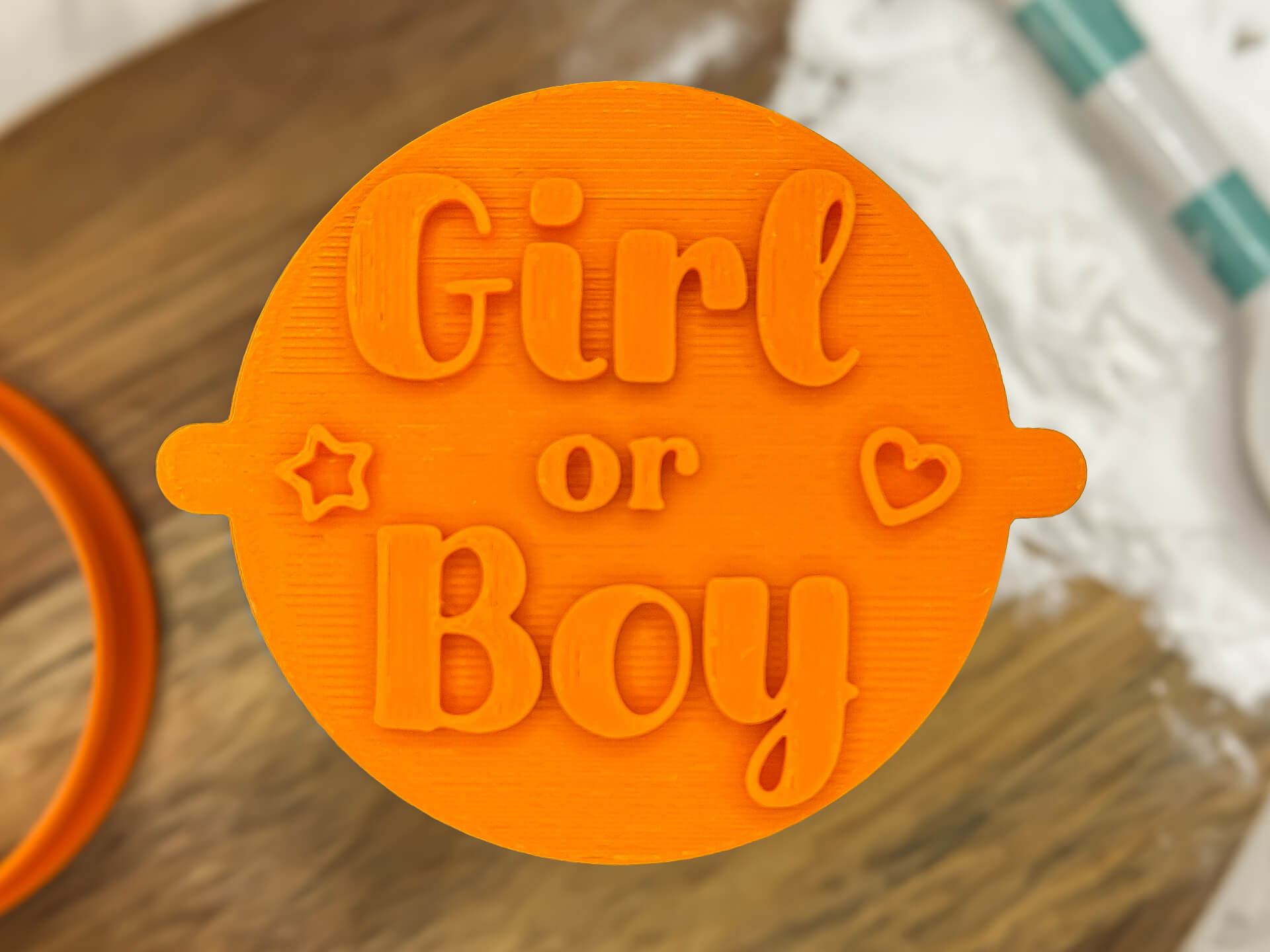 Girl or Boy Fondant Stamp