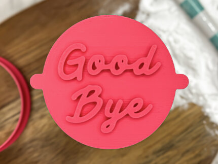 Good Bye Fondant Stamp