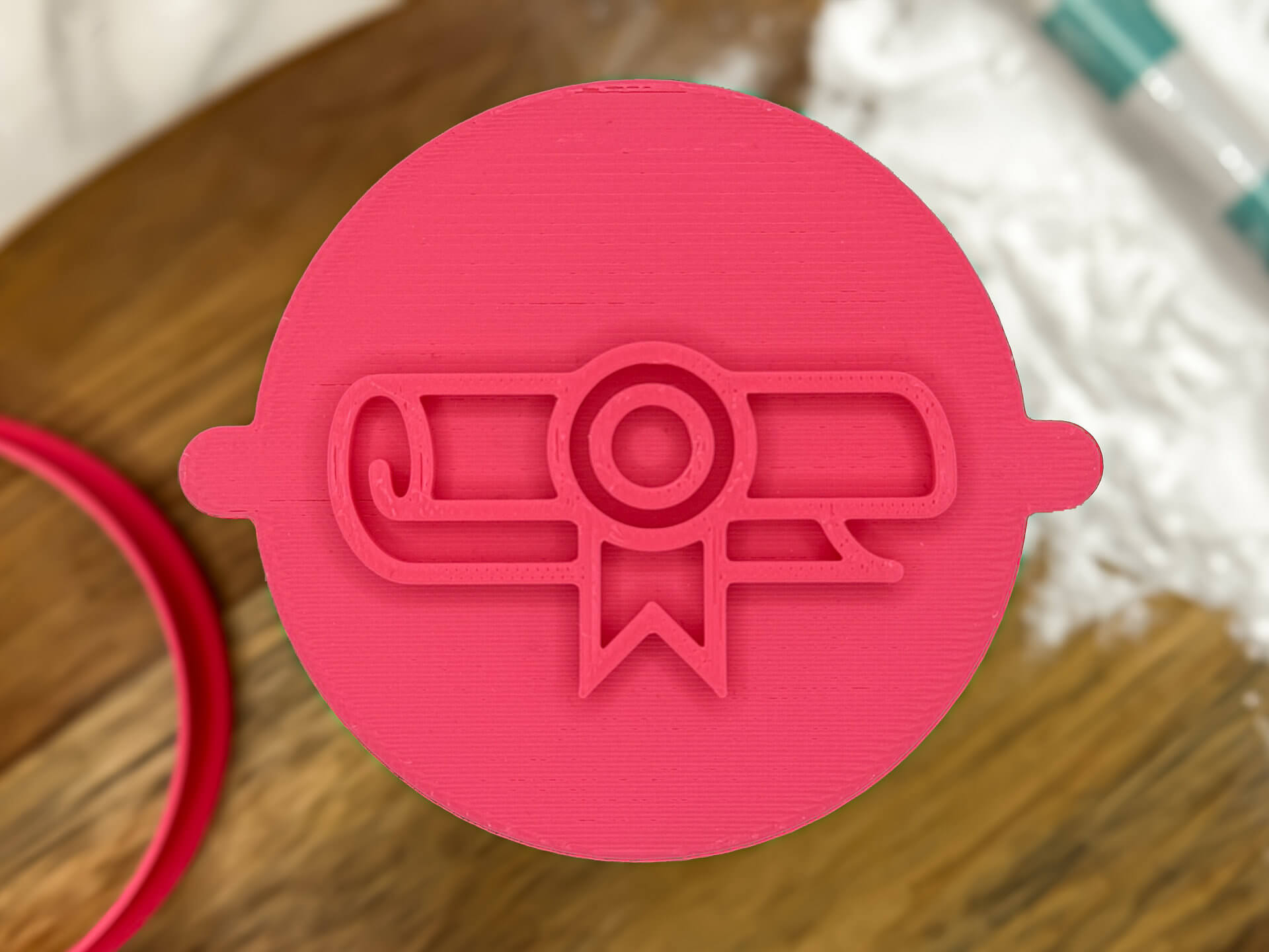 Graduation Scroll Fondant Stamp Graduation Scroll Fondant Stamp