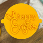 Happy Easter Bunny Fondant Stamp