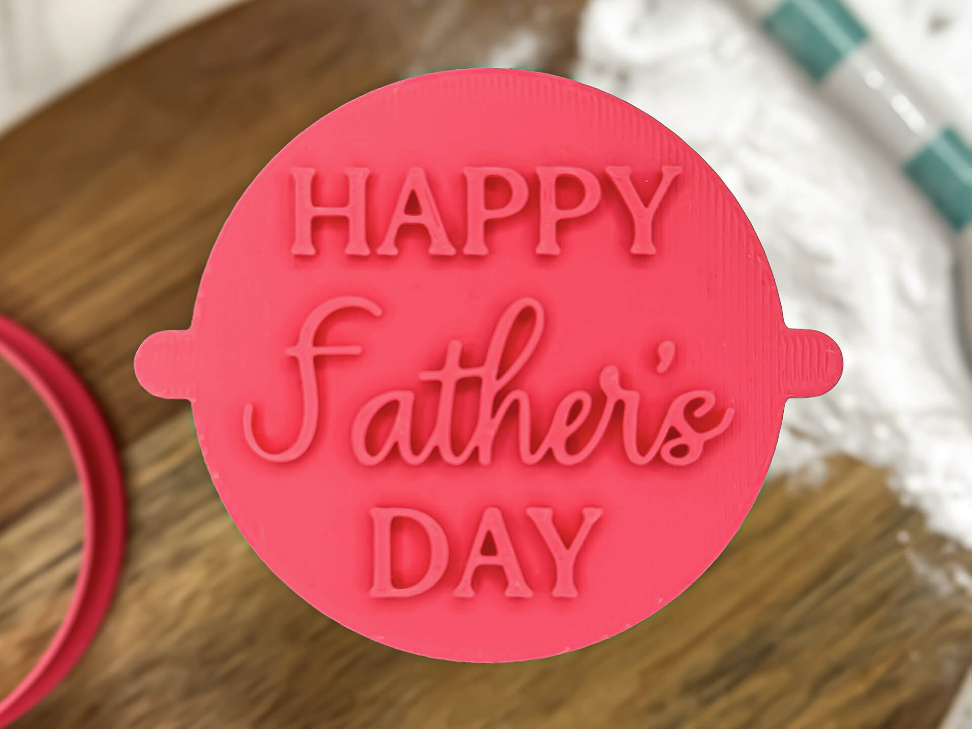 Happy Father's Day Fondant Stamp Happy Father's Day Fondant Stamp