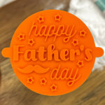 Happy Father's Day Stars Fondant Stamp