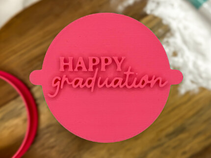 Happy Graduation Fondant Stamp