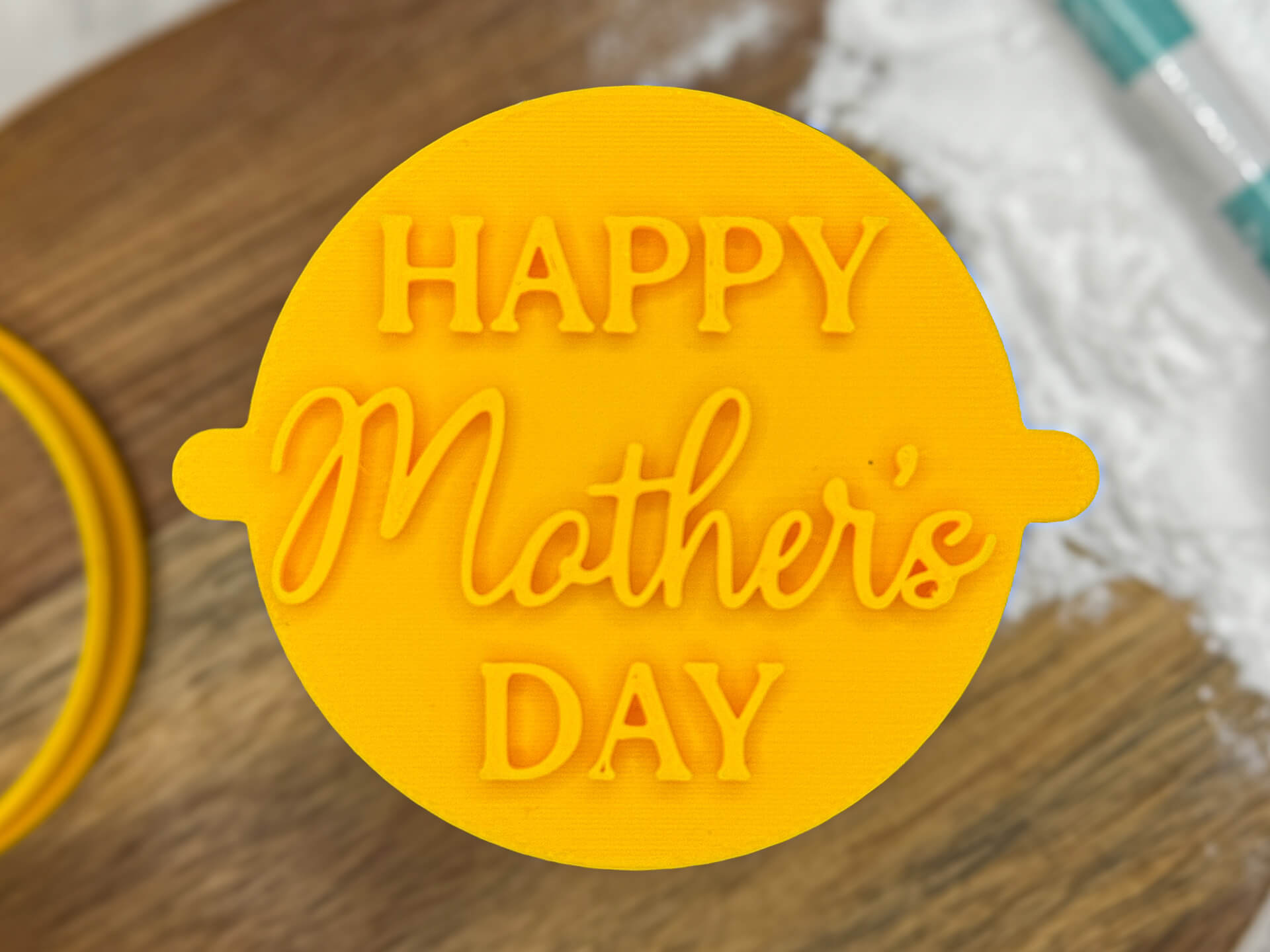 Happy Mother's Day Fondant Stamp Happy Mother's Day Fondant Stamp