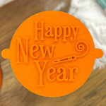Happy New Year Fondant Stamp