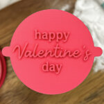 Happy Valentine's Day Fondant Stamp