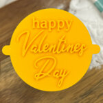 Happy Valentine's Day Fondant Stamp