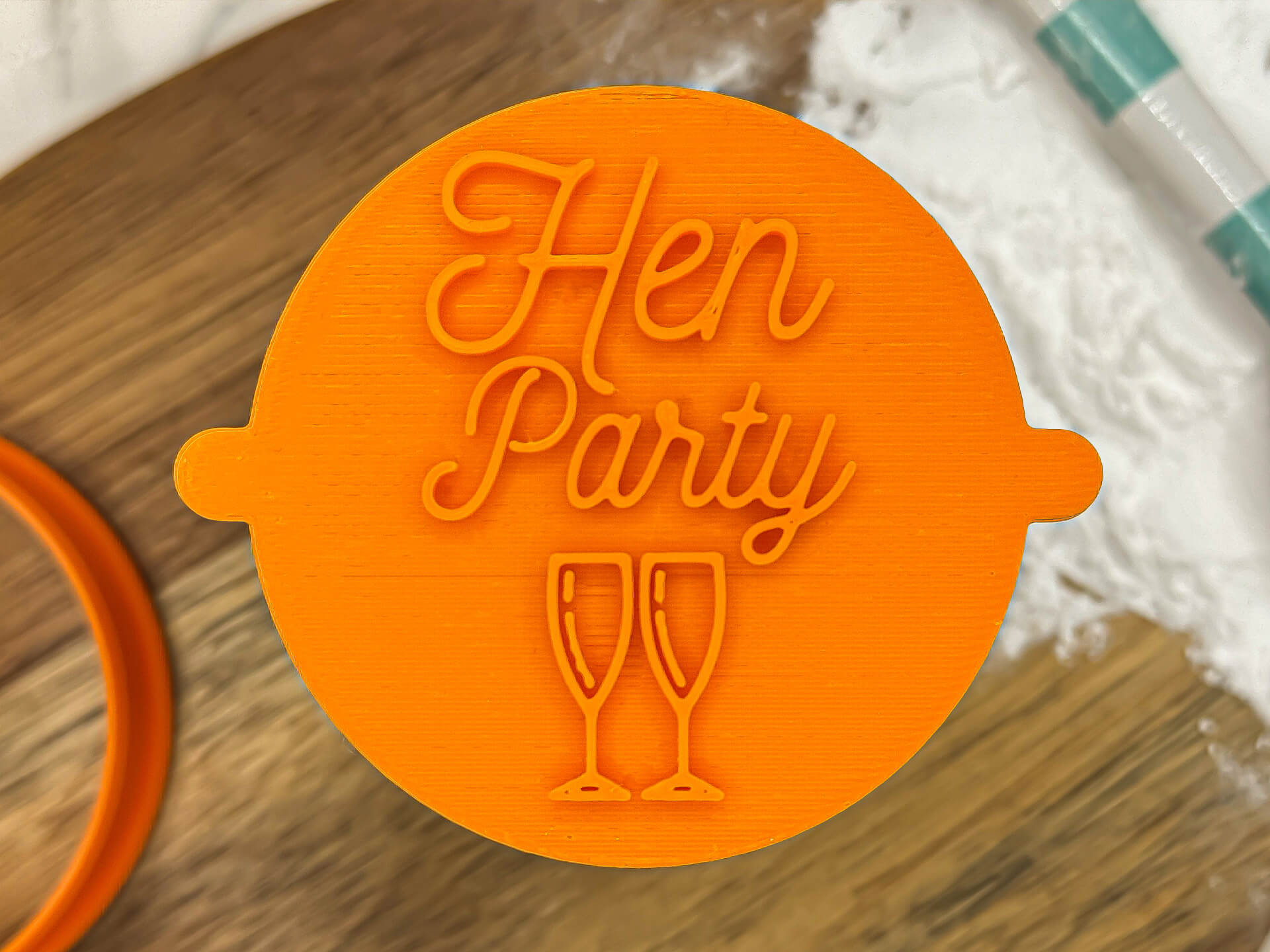 Hen Party Fondant Stamp