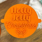 Holly Jolly Christmas Fondant Stamp