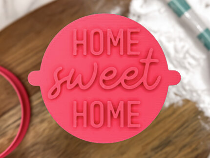 Home Sweet Home Fondant Stamp