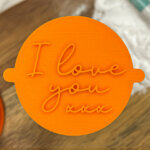 I Love You Fondant Stamp