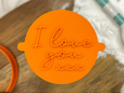I Love You Fondant Stamp