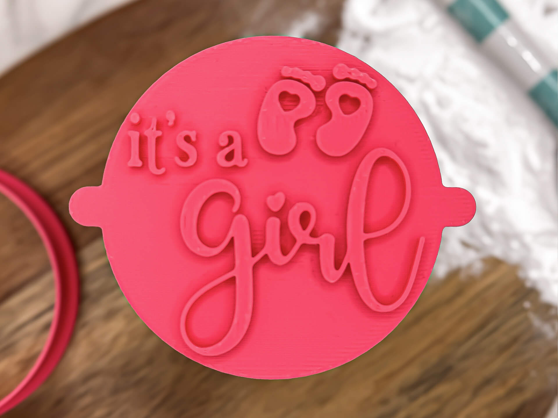 It’s a Girl Fondant Stamp It’s a Girl Fondant Stamp