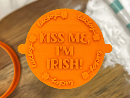Kiss Me I'm Irish Fondant Stamp