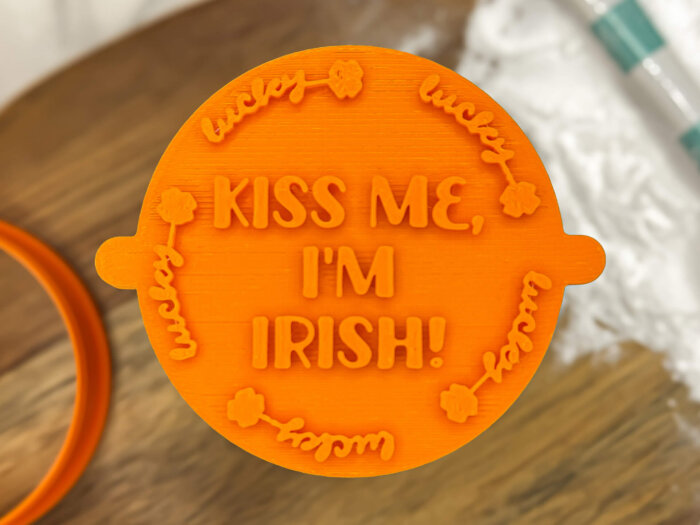 Kiss Me I'm Irish Fondant Stamp