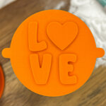 Love Heart O Fondant Stamp