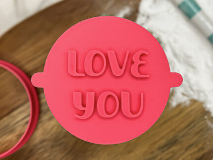 Love You Fondant Stamp