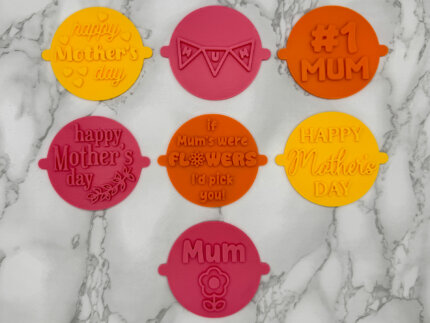 Mother's Day Fondant Stamp Set of 7